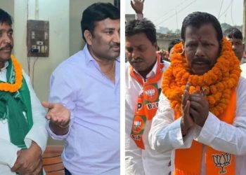 Bihar election 2025 money distribution case मोतिहारी में पैसे बांटने के आरोप की छापेमारी RJD BJP candidates FIR Bihar election Lalbabu Prasad Gupta viral video Bihar Rajendra Kumar Ram money case Bihar