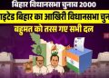 Bihar Election 2000 results, Rabri Devi Bihar CM photo, Lalu Prasad Yadav 2000 election, Jharkhand Bihar division 2000, Bihar political history