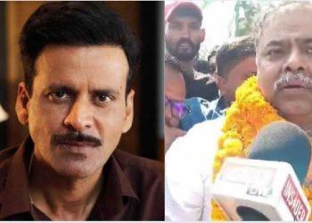 Manoj Bajpayee supports RJD candidate Bihar, Shailendra Pratap Singh Taraiya Election 2025, Khesari Lal Yadav RJD Roadshow, Bihar Election Celebrity Support