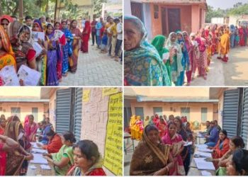 Bihar Election 2025 Voting Photo, Bihar Chunav 2025 Polling Booth Image, Nitish Kumar Bihar Election Campaign, Bihar Second Phase Voting 2025, Bihar Election Voter Queue Image