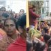 Nawada women protest image, Mahila Yojana protest road jam visuals, Bihar Jeevika fraud protest photo