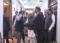 Nitish Kumar inspecting Bihar Secretariat photo, Bihar secretariat inspection images, officers meeting with CM Nitish visuals