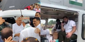 Cyclone Montha Bihar Impact Image, Priyanka Gandhi Bihar Rally Cancelled, Nitish Kumar Road Show Bihar, Tejashwi Yadav Virtual Campaign