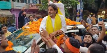 Prashant Kishor Bihar Rally Image प्रशांत किशोर नालंदा रोड शो फोटो Jan Suraj Campaign Bihar Prashant Kishor Speech in Biharsharif