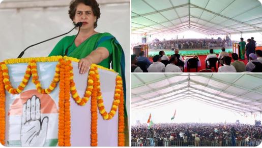 प्रियंका गांधी बिहार के कदवा में जनसभा को संबोधित करती हुईं कटिहार बरारी में भीड़ को संबोधित करती कांग्रेस नेता प्रियंका गांधी प्रियंका गांधी के मंच पर उत्साहित कांग्रेस कार्यकर्ता प्रियंका गांधी वोटर अधिकार यात्रा के दौरान जनता से संवाद करती हुईं