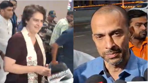 Priyanka Gandhi Bihar Rally Image प्रियंका गांधी बिहार जनसभा फोटो Congress Bihar Campaign 2025 Priyanka Gandhi Speech in Begusarai