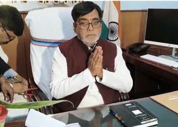 Ram Kripal Yadav takes charge as Bihar Agriculture Minister Bihar Agriculture Department welcome ceremony Ram Kripal Yadav addressing officials Bihar farmers welfare announcement