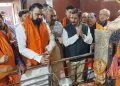 Samrat Choudhary at Hariharnath Temple Sonepur Bihar Deputy CM Temple Visit Sonepur Samrat Choudhary Media Interaction Sonepur Hariharnath Mandir Sonepur Devotees