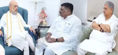 NDA Delhi meeting photo, Amit Shah JDU leaders discussion, Bihar new CM announcement image, NDA government formation Bihar