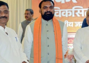 Bihar BJP MLA Meeting Cancel News Image Nitish Kumar Resignation Update Photo Gandhi Maidan Oath Ceremony Preparation Visual NDA Bihar Political Meeting Graphic Bihar New Government Formation Image