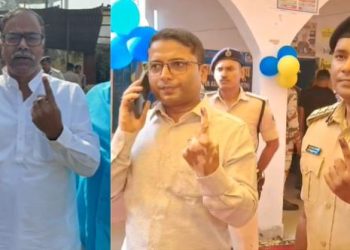 सारण DM और SP ने किया मतदान.. तरैया से राजद प्रत्याशी शैलेन्द्र प्रताप ने भी डाला वोट