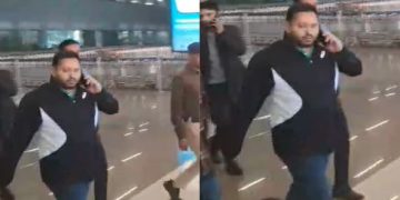 Tejashwi Yadav Patna Meeting Photo, Mahagathbandhan Bihar Meeting Image, RJD Leader Tejashwi Yadav News