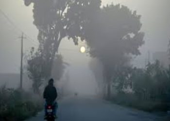 Bihar winter morning fog scene Patna cold weather street view Bihar villages winter sunrise landscape Northern India cold wave alert map