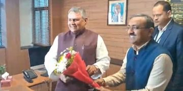 Vijay Kumar Choudhary Takes Charge as IPRD Minister Bihar Image Bihar Information and Public Relations Department Office Photo Vijay Kumar Choudhary New Minister Welcome Ceremony Image