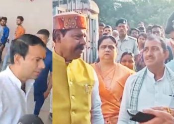 Bhai Virendra Bihar FIR Image, Tej Pratap Yadav Press Statement Photo, Manner Booth Voting Dispute Picture