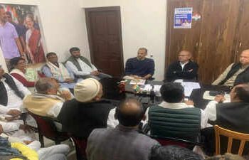 Bihar Congress meeting image, Rajesh Ram Congress statement photo, Bihar election defeat analysis picture, Congress Mahagathbandhan tension image