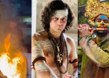 Tej Pratap Yadav performing havan, Tej Pratap Yadav spiritual video, RJD leader havan kund, Tej Pratap Yadav viral post