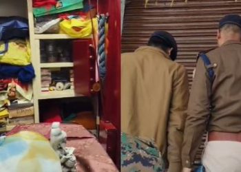 Jamui jewellery shop robbery image, सिकंदरा थाना डकैती स्थल, Mahadev Simaria market crime scene, Shakuntala Jewellers Jamui