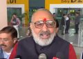 Giriraj Singh BJP statement, Giriraj Singh addressing media, Nitin Naveen BJP leader Bihar, BJP vs Congress politics, Religious conversion issue Bihar