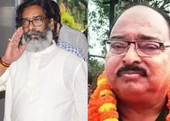 Sarfaraz Ahmed press conference”, “Hemant Soren Kalpana Soren Delhi visit”, “Jharkhand Mukti Morcha flag logo”, “Bihar 2025 assembly election result data chart”