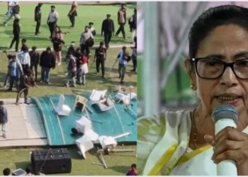 Lionel Messi Salt Lake Stadium, साल्ट लेक स्टेडियम में मेसी कार्यक्रम, फुटबॉल फैंस हंगामा कोलकाता, ममता बनर्जी जांच आदेश, कोलकाता पुलिस स्टेडियम बवाल