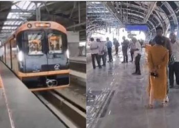 पटना मेट्रो स्टेशन, Patna Metro train stopped, क्रिसमस पर बंद पटना मेट्रो, Patna Metro corridor view