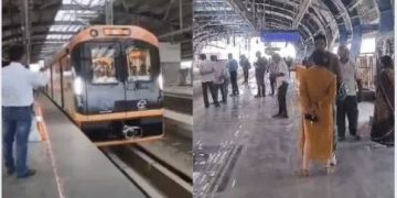 पटना मेट्रो स्टेशन, Patna Metro train stopped, क्रिसमस पर बंद पटना मेट्रो, Patna Metro corridor view