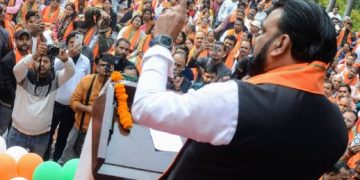 Samrat Chaudhary addressing rally, Bihar Deputy CM speech on law order, माफिया के खिलाफ कार्रवाई बिहार, women safety police deployment Bihar