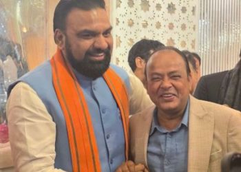 इरफान अंसारी और सम्राट चौधरी दिल्ली रिसेप्शन मुलाकात, Samrat Choudhary Irfan Ansari Delhi reception, Bulldozer Action Bihar politics image