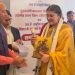 Artist Pension Scheme Bihar ceremony, Bihar Museum artist pension distribution, मुख्यमंत्री कलाकार पेंशन योजना कार्यक्रम, Bihar artists receiving pension cheque, Art and Culture Minister Bihar event