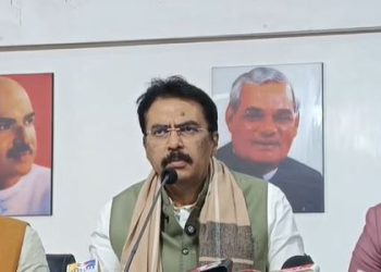 NDA press conference Patna, Sanjay Sarawgi addressing media, JDU LJP leaders Patna press meet, Viksit Bharat Ji Ram Ji Bill announcement