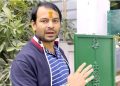 Tej Pratap Yadav government bungalow Patna, Lakendra Paswan inspecting bungalow, Bihar minister bungalow controversy, Patna 26 M Stand Road bungalow, Bihar politics latest news image