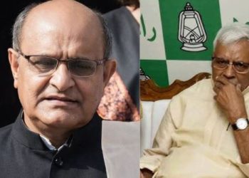 KC Tyagi Shivananad Tiwari Bihar Politics Image Nitish Kumar JDU Internal Conflict Photo Bihar Political News KC Tyagi Controversy