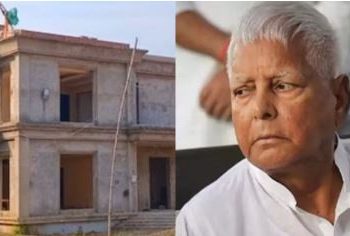 Lalu Yadav inspecting new house in Kautilya Nagar Patna Rabri Awas Patna political shift news RJD chief Lalu Prasad Yadav new residence update Bihar political activities around Lalu family shifting