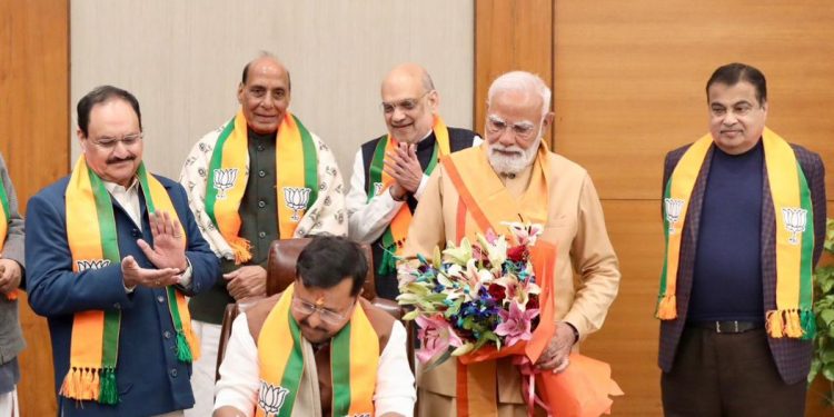 BJP Budget Session preparation, Nitin Nabin meeting at BJP headquarters, BJP MPs parliament strategy, BJP election and parliament mode