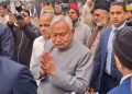 Nitish Kumar in Kalyan Vigha Village CM Nitish Kumar pays tribute to mother Nitish Kumar Nalanda village visit Bihar CM New Year family visit