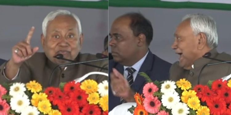 Nitish Kumar Samriddhi Yatra Siwan speech, मुख्यमंत्री नीतीश कुमार सिवान संबोधन, Bihar development program Siwan, Samriddhi Yatra crowd Siwan