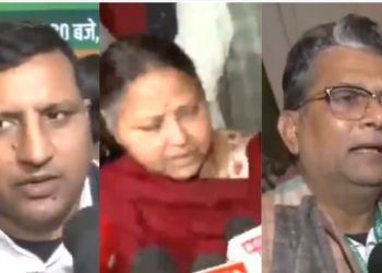 Tejashwi Yadav RJD national executive president appointment, Lalu Prasad Yadav giving appointment letter to Tejashwi, RJD national executive meeting image