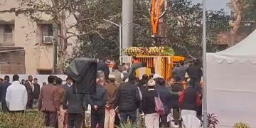 Nitish Kumar inaugurating Sushil Kumar Modi Smriti Park, सुशील कुमार मोदी प्रतिमा अनावरण पटना, Rajendra Nagar Park Patna inauguration