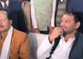 Tej Pratap at Makar Sankranti Bhoj Patna, Vijay Sinha with Tej Pratap Bihar Politics, तेज प्रताप विजय सिन्हा भोज फोटो