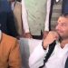 Tej Pratap at Makar Sankranti Bhoj Patna, Vijay Sinha with Tej Pratap Bihar Politics, तेज प्रताप विजय सिन्हा भोज फोटो