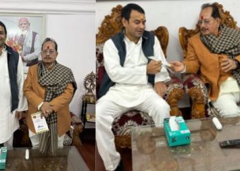 Tej Pratap Yadav dahi chura invitation, तेज प्रताप यादव मकर संक्रांति भोज, Vijay Kumar Sinha meeting Tej Pratap, Bihar political festival tradition