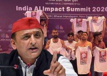 Akhilesh Yadav statement, Youth Congress protest, AI Summit controversy, BJP Congress clash, Indian political news