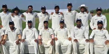 CK Nayudu Trophy Final Patna, Bihar cricket team celebration, Moinul Haq Stadium match view, Naman Gaurav double century batting, Bihar vs Nagaland domestic cricket match