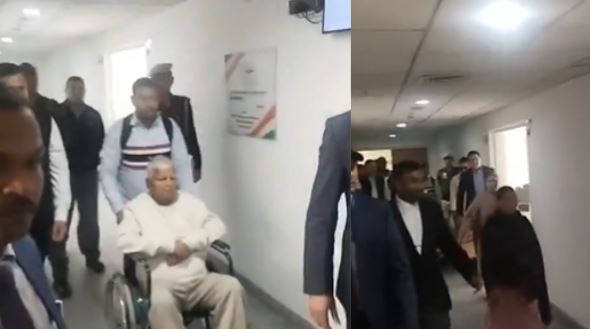 Rouse Avenue Court Delhi building image Lalu Prasad Yadav latest court appearance photo Rabri Devi recent image Misa Bharti media interaction photo