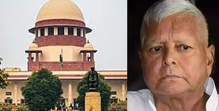 Lalu Yadav Supreme Court hearing image, fodder scam case court hearing, Lalu Yadav Delhi court appearance, RJD chief legal news, Supreme Court India hearing photo