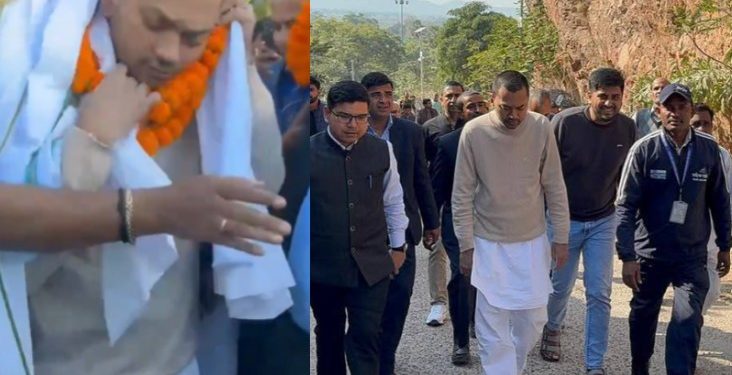 निशांत कुमार गया दौरा फोटो, गया में लगे निशांत कुमार पोस्टर, दशरथ मांझी स्मारक श्रद्धांजलि, जदयू नेताओं के साथ निशांत कुमार, बिहार राजनीतिक खबर images