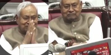 सदन में टैब को नमस्कार कर पलटने लगे नीतीश कुमार.. तेजस्वी यादव ने कहा- क्या यह गंभीर बीमारी के लक्षण नहीं ?