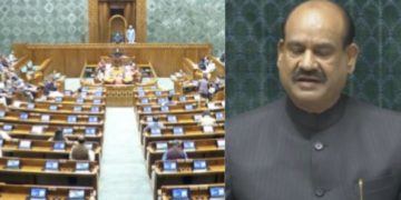 Lok Sabha Budget Session protest, Parliament adjourned due to ruckus, Opposition MPs sloganeering in Lok Sabha, Om Birla Speaker controversy, Budget Session disruption in Parliament