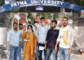 Patna University campus image, Patna Science College presidential debate, PU student union election rally, Patna University voting day visuals